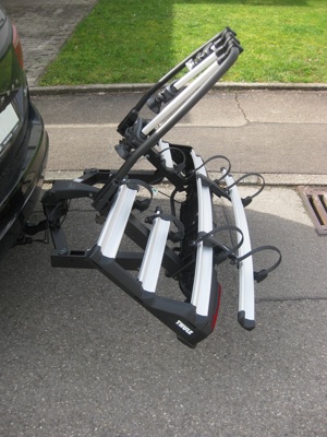 zu vermieten Thule 3 er 4 er Fahrradträger VeloSpace XT Anhängerkupplung AHK Miete mieten Bild 3