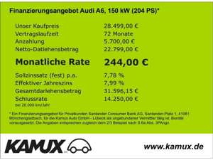 Audi A6 40 TDI Lim. S-tronic basis +LED+Navi+Virtual+ Bild 5