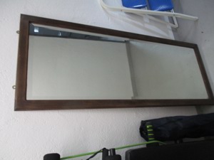 alter Kristall- Spiegel + neuem Rahmen Spiegelfläche 45cm x 131cm Bild 1