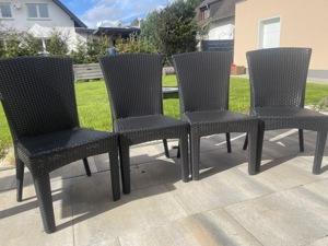 Polyrattan Stuhl Set 4 oder 8 Rattan Stühle Gartenmöbel Bild 2