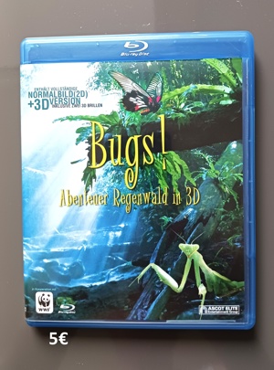 3D Bluray -  Bugs! Abenteuer im Regenwald 3D 2D +2  3D-Brillen Bild 1