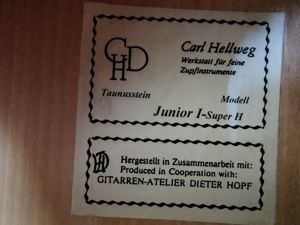 Hopf   Hellweg Junior I-Super H Gitarre Bild 2