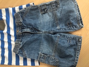 Coole Jeans Shorts | Bermuda & Träger-Tshirt | Jungs | Gr. 92 - TOP  Bild 4