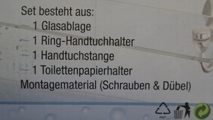 Bad-Accessoire-Set, neu und Original verpackt Bild 2