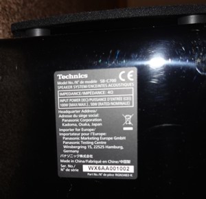 Technics SB-C700 E-K schwarz  2 Wege Premium Lautsprecher Paar in neuwertigem Zustand Bild 2