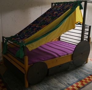 Janosch Abenteuer Bett Kinderbett 210 135 cm, UNIKAT Bild 3