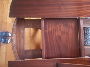 Esstisch mit 6 Stühlen Massivholz Stilmöbel ausziehbar Bild 6