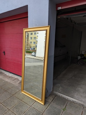 Spiegel 165 x 75 cm Goldrahmen guter zustand