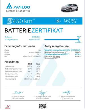 Kia e-Niro Spirit 64 kWh P4|P5|P6 | Akku SoH 99% Bild 5