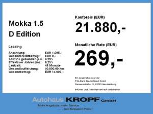 Opel Mokka 1.5 D Edition **FLA LM LED BLUETOOTH** Bild 4