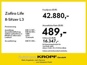 Opel Zafira Life 8-Sitzer L3 *SONDERUMBAU* - Klima Bild 4