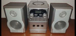 Neuwertig! CLATRONIC Stereoanlage Compact Disc Radio Cassetten Recorder 2 Boxen TOP!