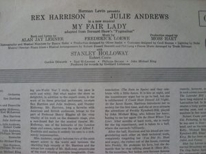 S LP Herman Levin presents Rex Harrison Julie Nadrews My fiar Lady Columbia Masterworks OL  Bild 6