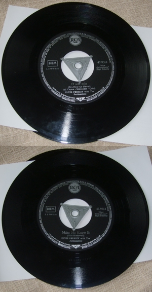 S Single Elvis Presley with the Jordanaires O sole mio   Make Me know it  1960 Telefunken RCA  EPB 4