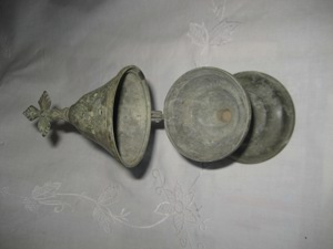 massiver Messing Bronze? WeihrauchBrenner Antik, Höhe ca. 19 cm Bild 4