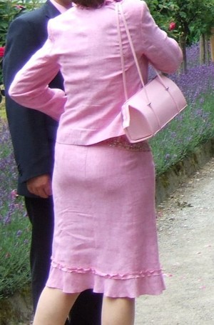 Damenkostüm, Marke Madeleine, Größe 36, rosa Leinen,  2 x getragen Bild 2