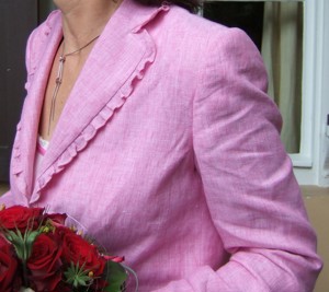 Damenkostüm, Marke Madeleine, Größe 36, rosa Leinen,  2 x getragen Bild 6