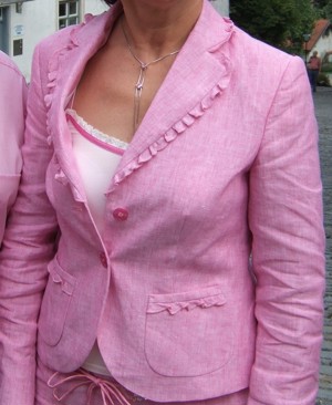 Damenkostüm, Marke Madeleine, Größe 36, rosa Leinen,  2 x getragen Bild 5