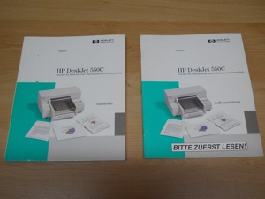 Handbuch , HP DeskJet 550 C Aufbauanleitung.