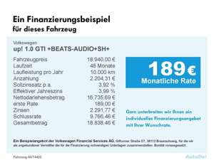 Volkswagen up! 1.0 GTI +BEATS-AUDIO+SH+ Bluetooth Klima Bild 4