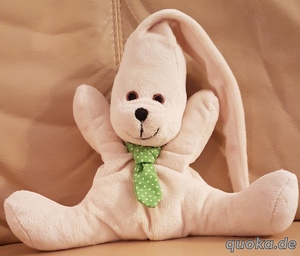 WENATEX Papa Sleepy Bär Schmusetier beige Teddy Bär Schlafmütze mit Halstuch