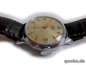 Seltene Armbanduhr von GUB Glashütte S A Bild 3