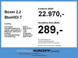Peugeot Boxer 2.2 BlueHDi Tempomat,DAB+,Bluetooth Bild 4