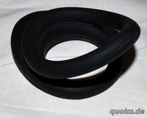 Penis-Hodenring schwarz Gummi neuwertig Bild 2