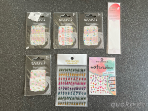 7x verschiedene Nagelsticker, Neu, Set, Essence, Yves Rocher, Blumen