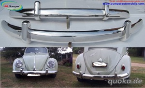 Volkswagen Beetle Euro style bumper (1955-1972) by stainless steel  (VW Käfer Euro typ stoßfänger) O