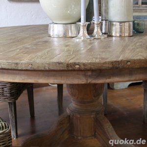 Runder Esstisch Küchentisch Hartholztisch Teak 130cmx130cmxH78cm in Starnberg NUR ABHOLER Bild 2
