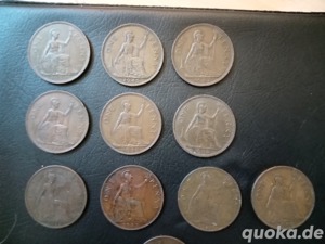 Ältere One Penny Münzen  Bild 3