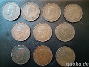 Ältere One Penny Münzen  Bild 5