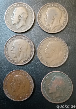 Ältere One Penny Münzen  Bild 1