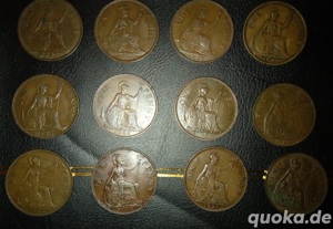 Ältere One Penny Münzen  Bild 4