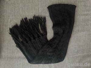 Damen Strick Schal XL Schal schwarz Bild 3
