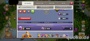 Rathaus 16, 2 Helden MAX, fast 4000 CW Sterne!, fast MAX Deff, Clash of Clans Account, COC Bild 1