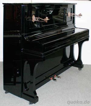 Klavier Grotrian-Steinweg 128, schwarz poliert, Nr. 32769, 5 Jahre Garantie Bild 2