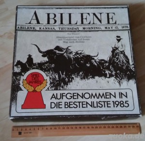 Abilene Hexagames Wild West Cowboy Brettspiel des Jahres 1985