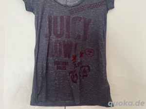 Damen T-Shirt Größe S von Juicy Couture grau rot made in America Bild 3