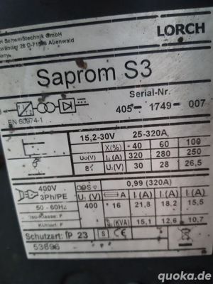 Lorch Mig Mag Schweißgerät Saprom S3 Bild 4