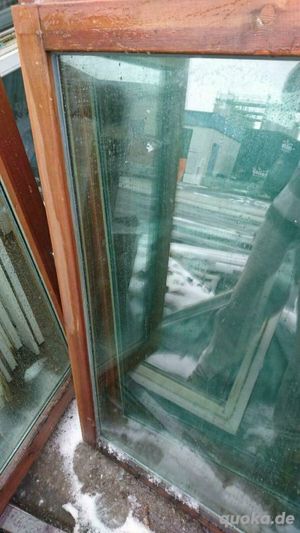 3 zweiflügige Holzfenster mit Panzerglas Bild 10