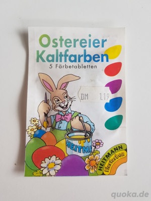 Ostereier Kaltfarben * 5 Färbetabletten * Neu & OVP