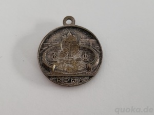 alte Medaille "ROMA" als Anhänger Bild 2