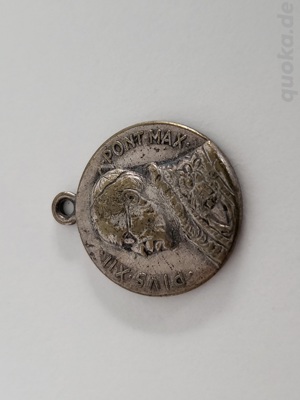alte Medaille "ROMA" als Anhänger Bild 1
