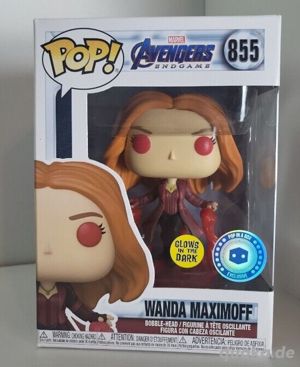 Funko Pop! Avengers Wanda Maximoff #855 GITD Pop In A Box Exclusive Figure OVP! Bild 2