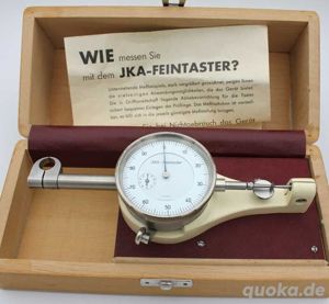  Uhrmacher Micrometer 0,01 mm JKA Feintaster Uhrmacher im Holzetui Watchmaker mic