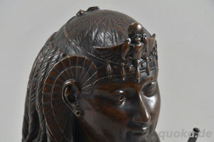 Bronze Pharao Büste im ägyptischen Stil Bild 6