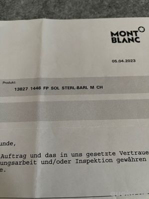  1 Stück Montblanc Füller Meisterstück silber Solitaire, Inspektion im April 2023 Bild 4