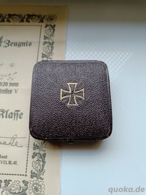 Eisernes Kreuz 1914 925 Silber im Etui Original Bild 3